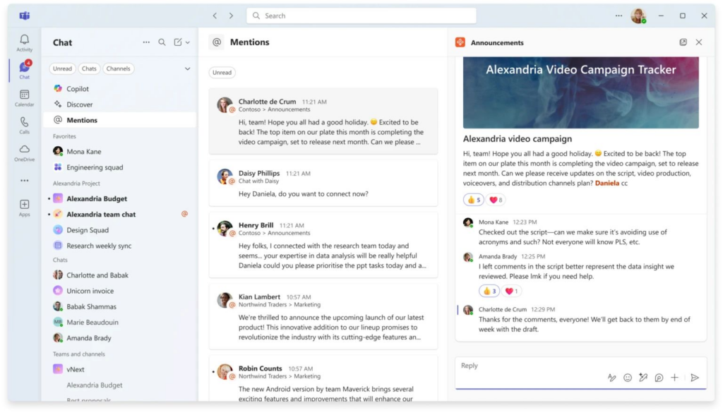 Microsoft Teams New UI